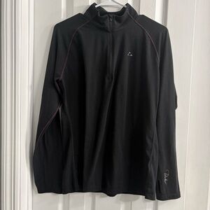 Paradox | Performance Quarter 1/4 Zip Pullover: Black | Womens XL